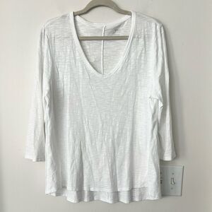 Chico’s The Ultimate White Cotton Tee 2=L
